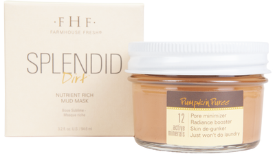 Splendid Dirt® Nutrient Mud Mask with Organic Pumpkin Puree | Farmhouse Fresh